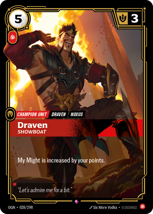 Draven - Showboat - Riftbound TCG Card
