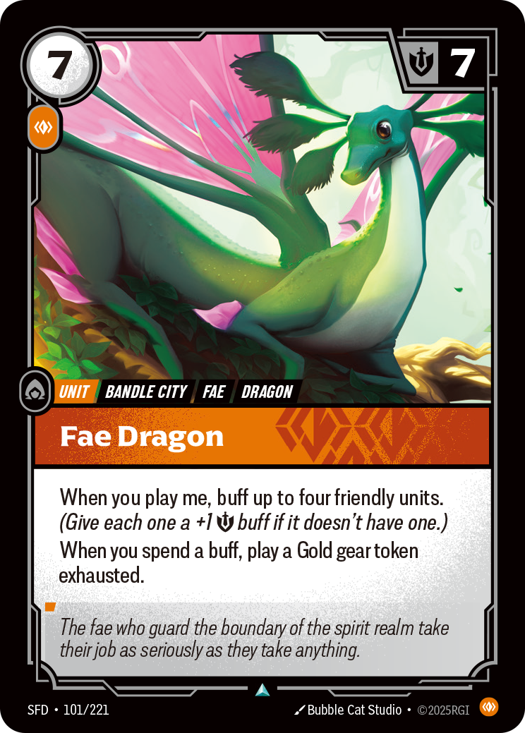 Fae Dragon - Riftbound TCG Card