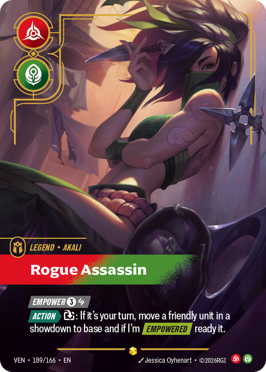 Akali - Rogue Assassin (Overnumbered) (Foil) - Riftbound Vendetta