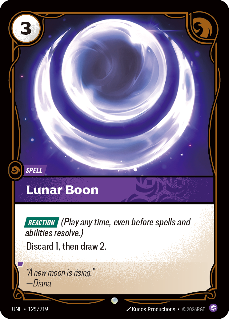 Lunar Boon - Riftbound TCG Card