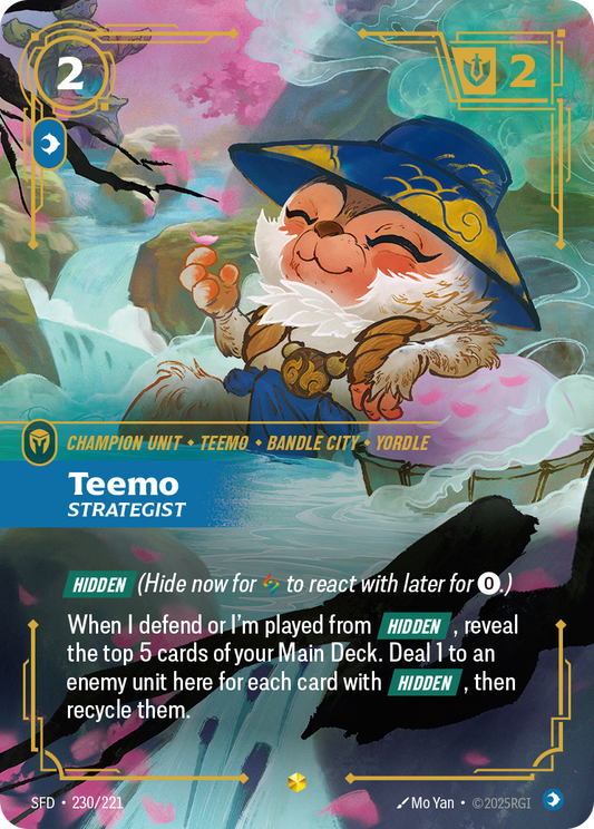 Teemo - Strategist (Overnumbered) - Riftbound TCG Card