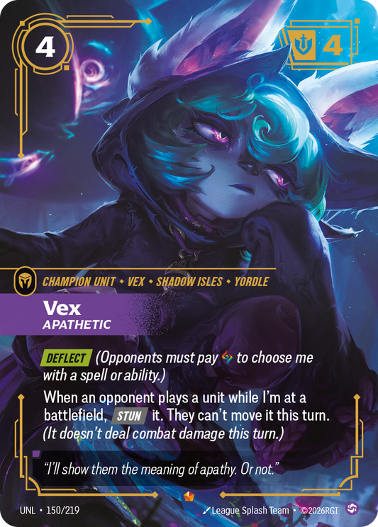 Vex - Apathetic - Riftbound TCG Card