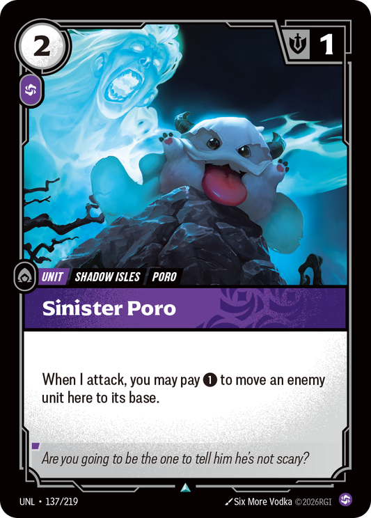 Sinister Poro - Riftbound TCG Card