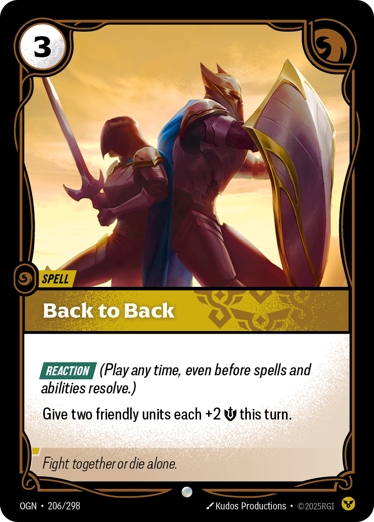 Back to Back - Riftbound TCG Card
