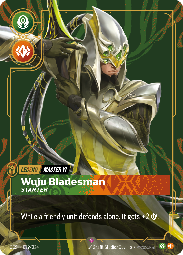 Master Yi - Wuju Bladesman (Starter) - Riftbound TCG Card