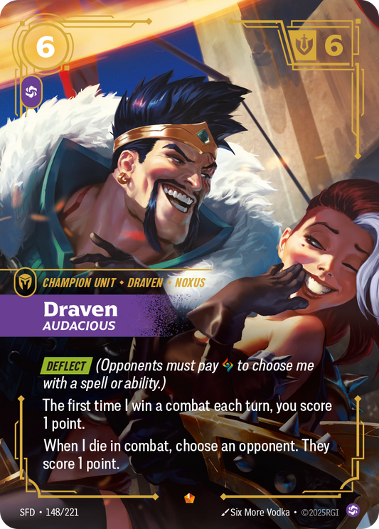 Draven - Audacious - Riftbound TCG Card
