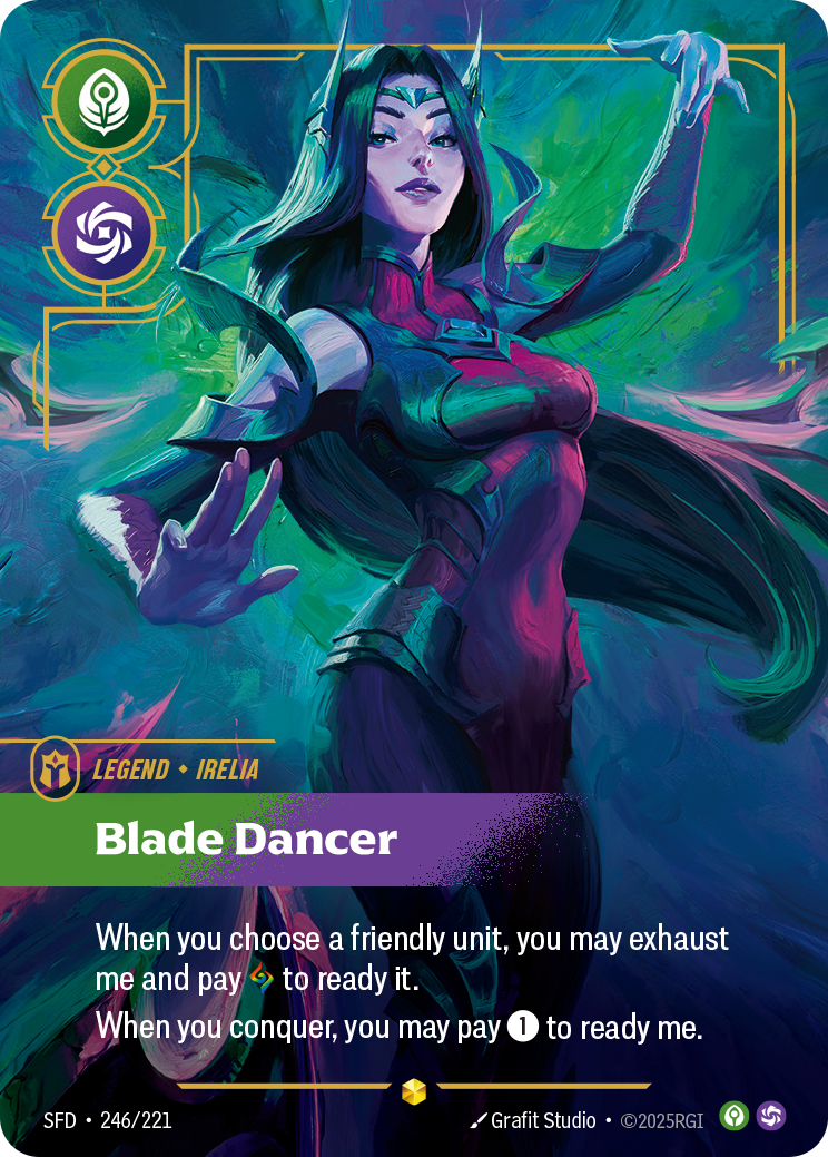 Irelia - Blade Dancer (Overnumbered) - Riftbound TCG Card