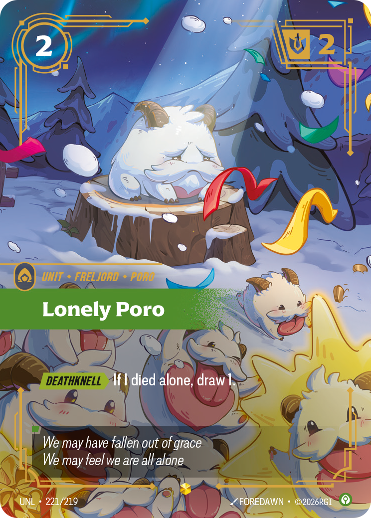 Lonely Poro (Overnumbered) - Riftbound TCG Card