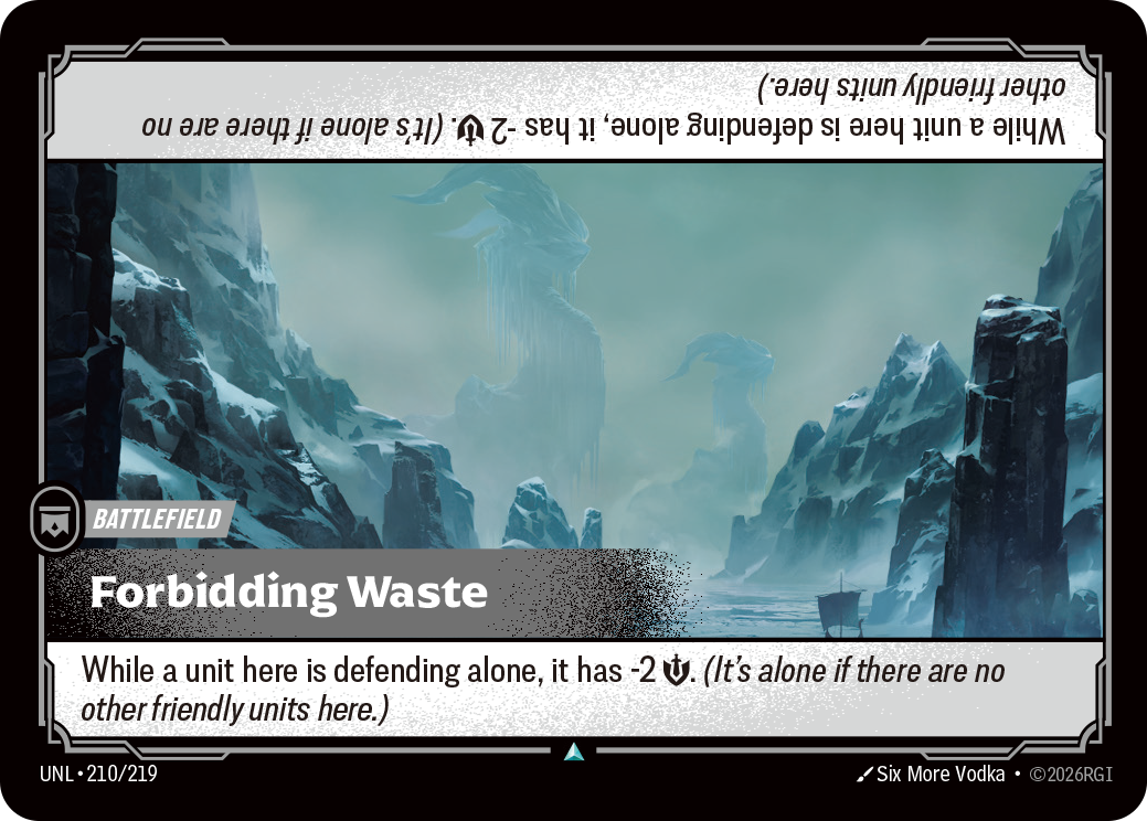 Forbidding Waste - Riftbound TCG Card