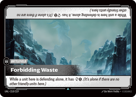 Forbidding Waste - Riftbound TCG Card