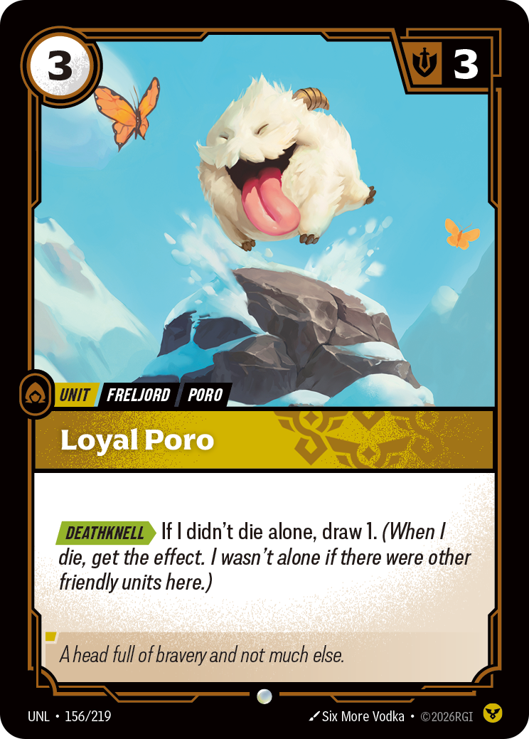 Loyal Poro - Riftbound TCG Card