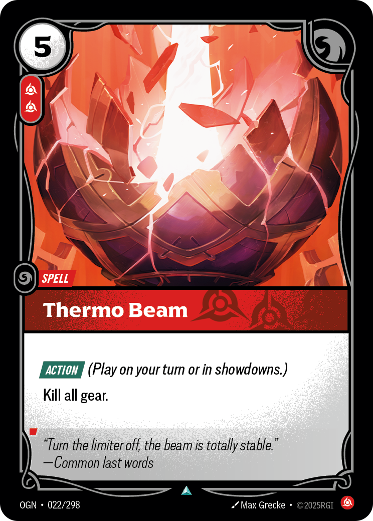 Thermo Beam - Riftbound TCG Card
