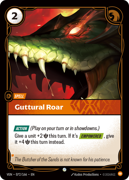 Guttural Roar - Riftbound Vendetta