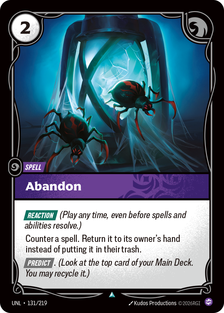 Abandon - Riftbound TCG Card