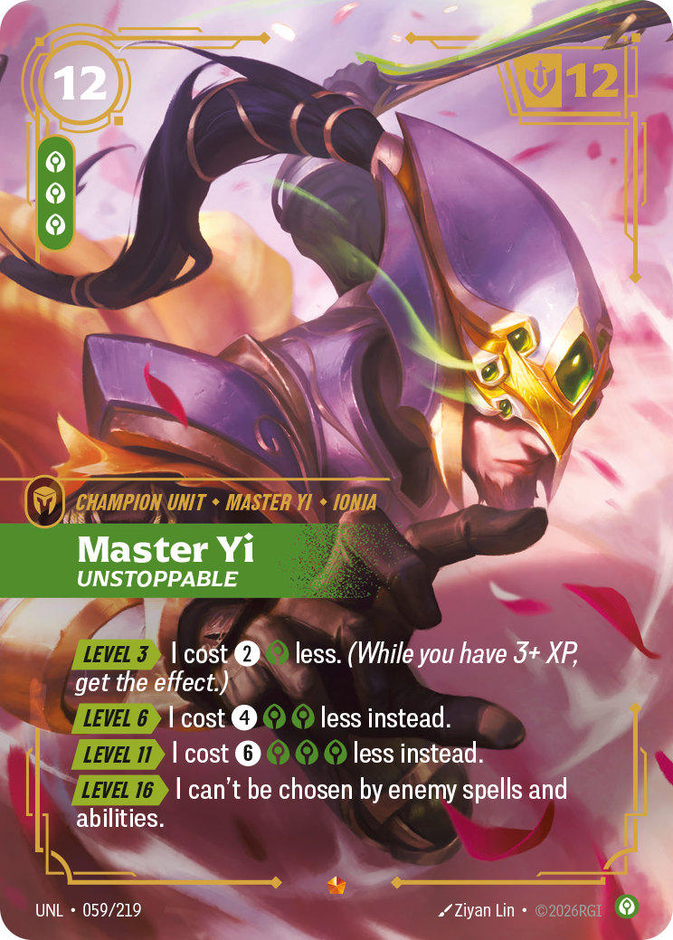 Master Yi - Unstoppable - Riftbound TCG Card