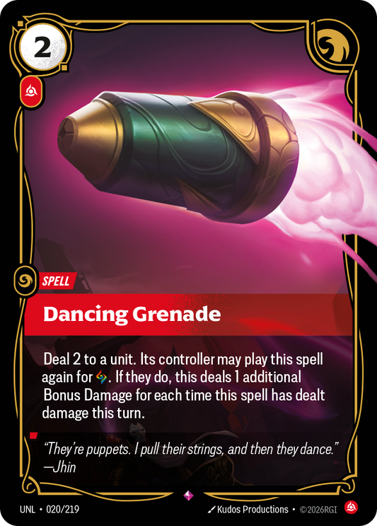 Dancing Grenade - Riftbound TCG Card