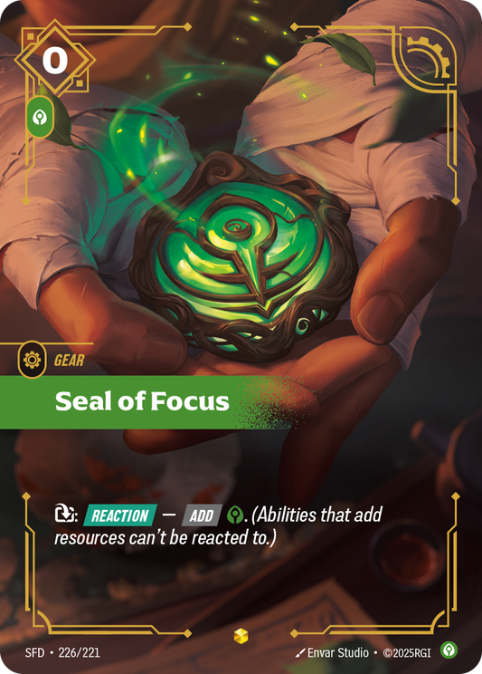 Seal of Focus (Overnumbered) - Riftbound TCG Card