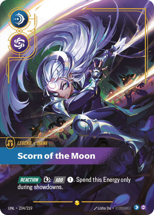 Diana - Scorn of the Moon (Overnumbered) - Riftbound TCG Card