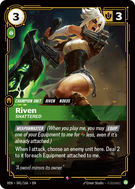 Riven, Shattered (Foil) - Riftbound Vendetta