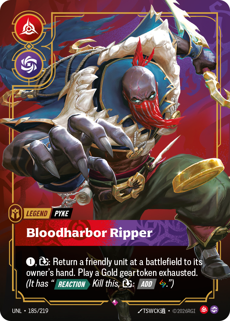 Pyke - Bloodharbor Ripper - Riftbound TCG Card