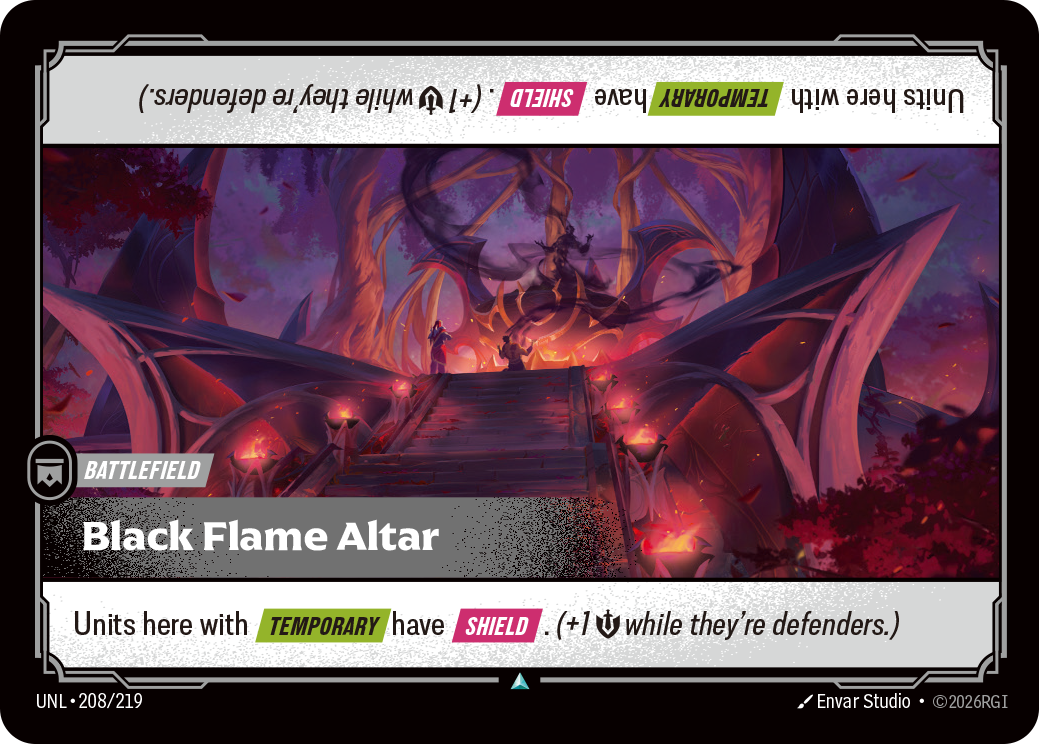 Black Flame Altar - Riftbound TCG Card