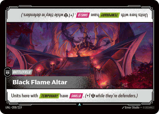 Black Flame Altar - Riftbound TCG Card