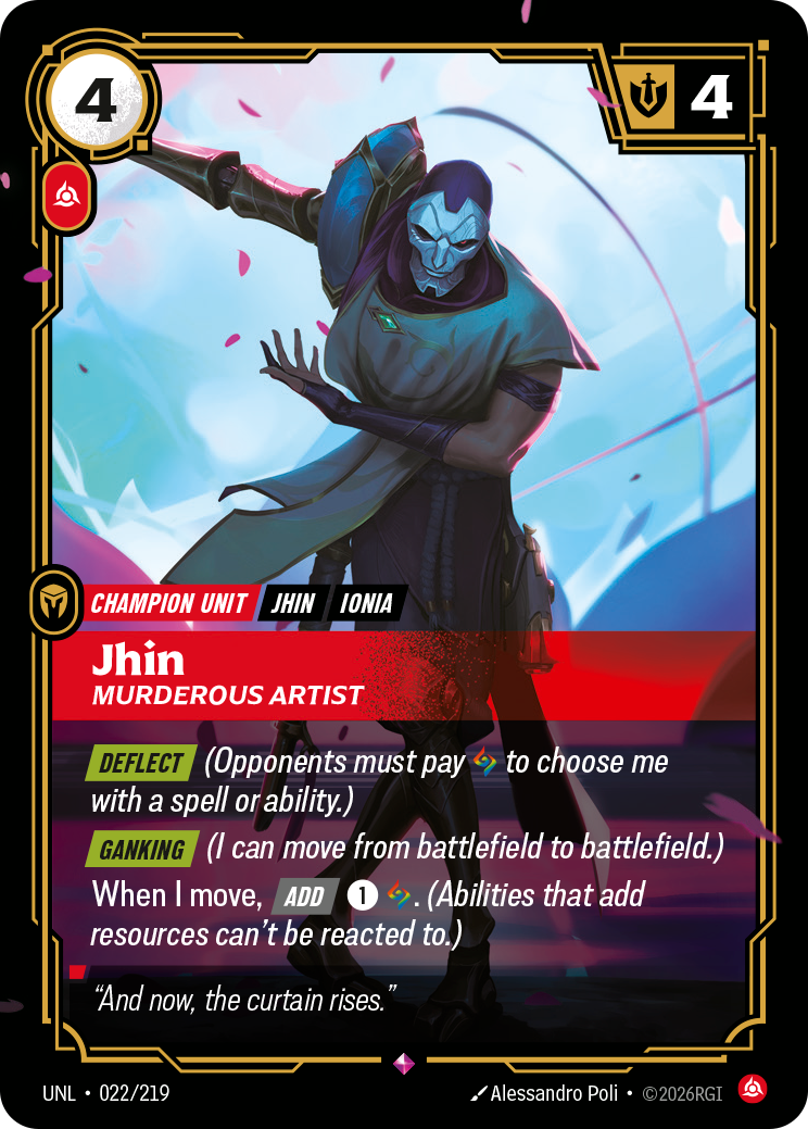 Jhin - Murderous Artist - Riftbound TCG Card