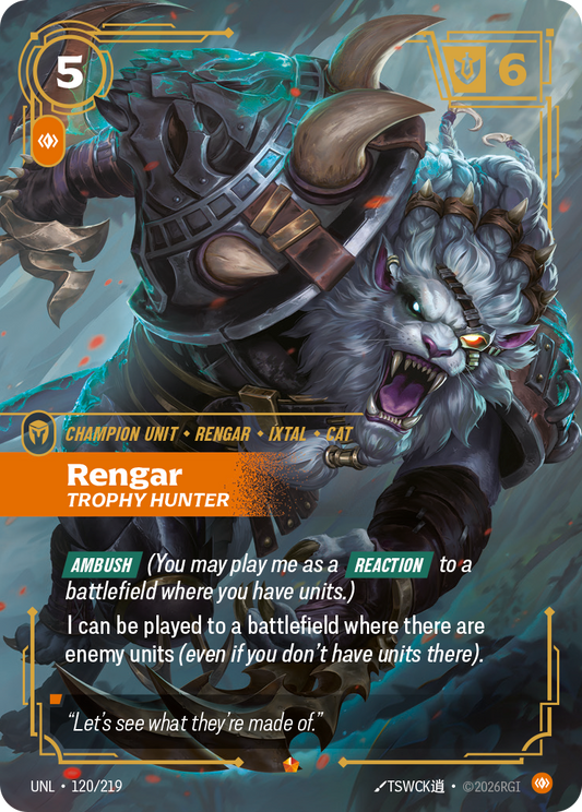Rengar - Trophy Hunter - Riftbound TCG Card