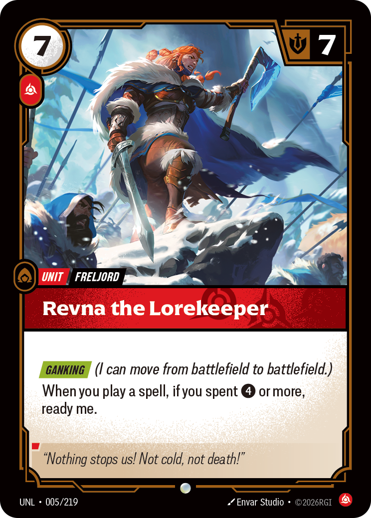 Revna the Lorekeeper - Riftbound TCG Card