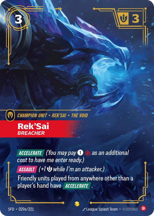 Rek'Sai - Breacher (Alternate Art) - Riftbound TCG Card