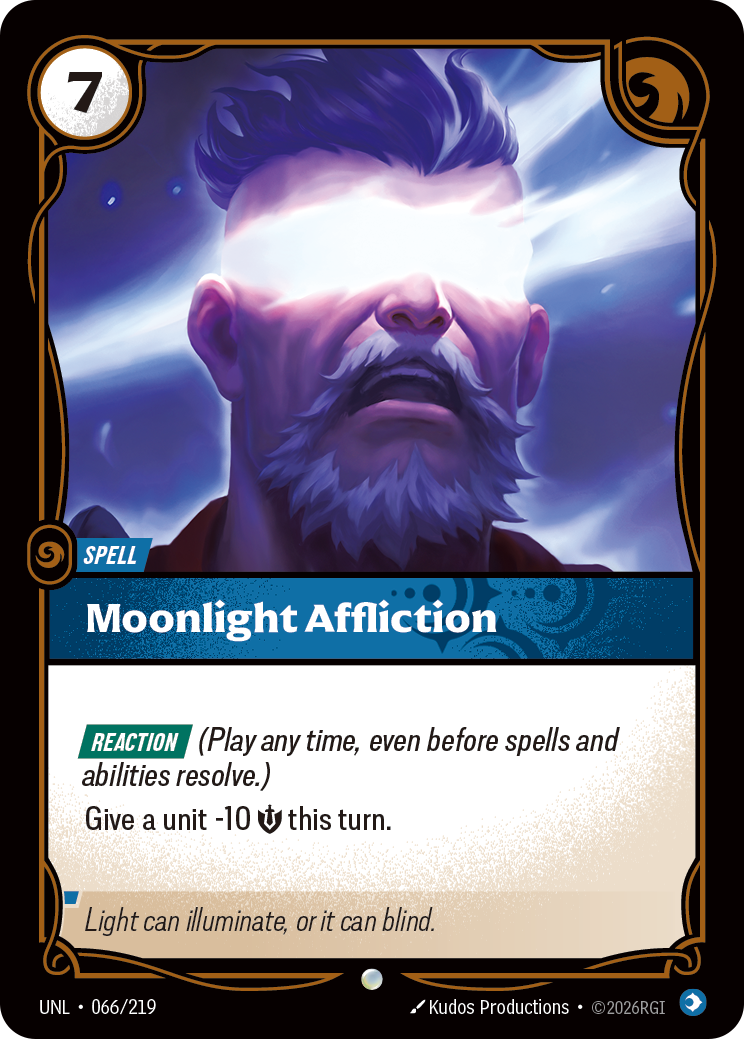 Moonlight Affliction - Riftbound TCG Card