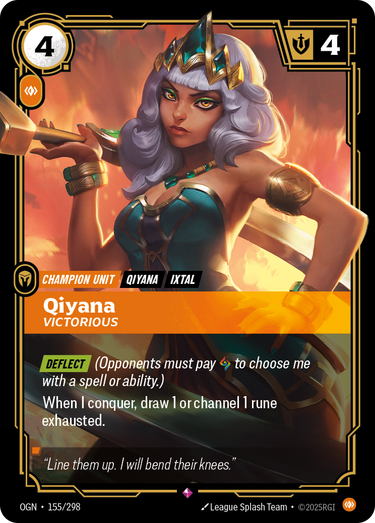 Qiyana - Victorious - Riftbound TCG Card