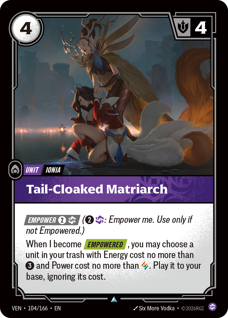 Tail-Cloaked Matriarch - Riftbound Vendetta