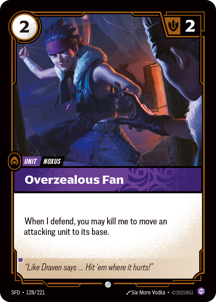 Overzealous Fan - Riftbound TCG Card