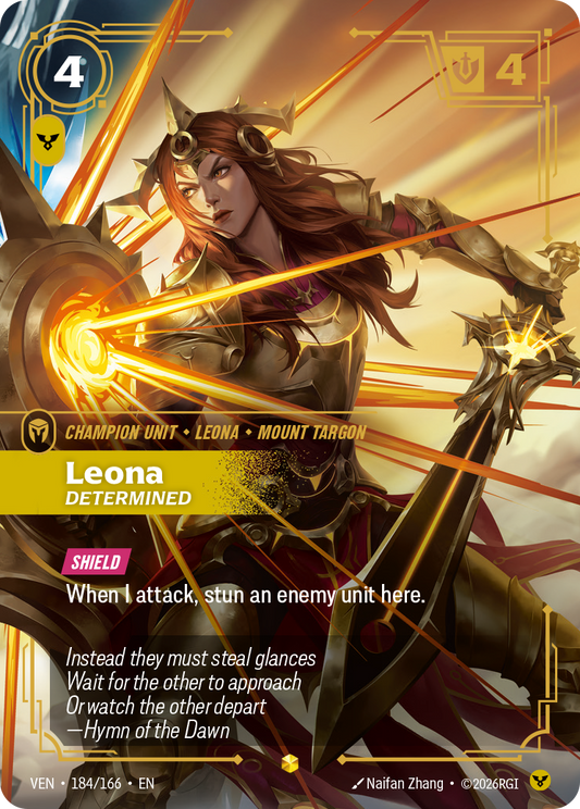 Leona, Determined (Foil) - Riftbound Vendetta