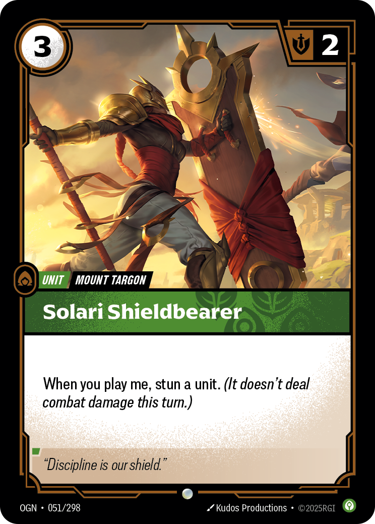 Solari Shieldbearer - Riftbound TCG Card