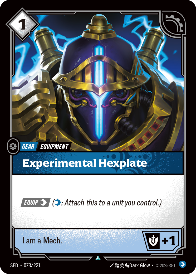 Experimental Hexplate - Riftbound TCG Card