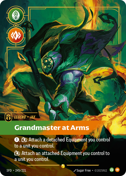 Jax - Grandmaster At Arms (Overnumbered) - Riftbound TCG Card