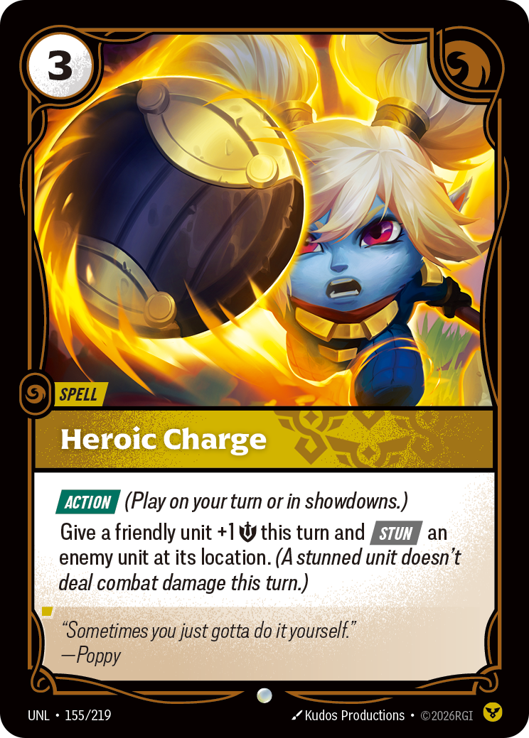 Heroic Charge - Riftbound TCG Card