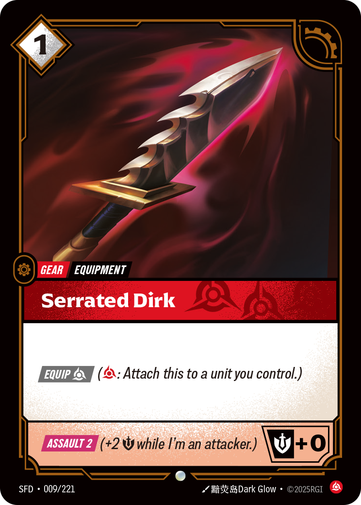 Serrated Dirk - Riftbound TCG Card