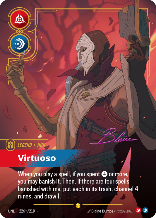 Jhin - Virtuoso (Signature) - Riftbound TCG Card