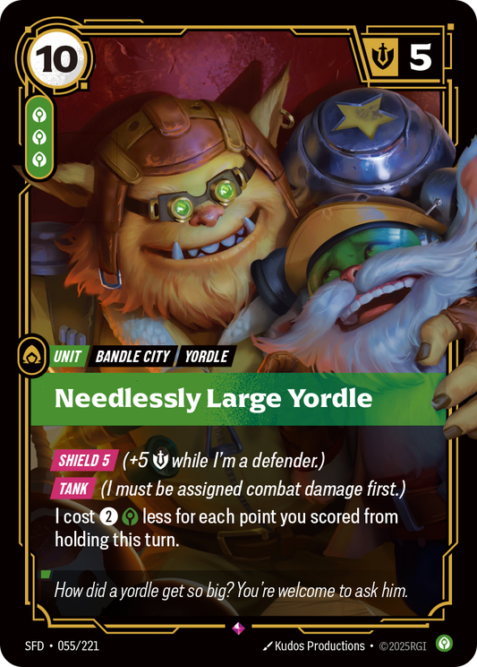 Needlessly Large Yordle - Riftbound TCG Card