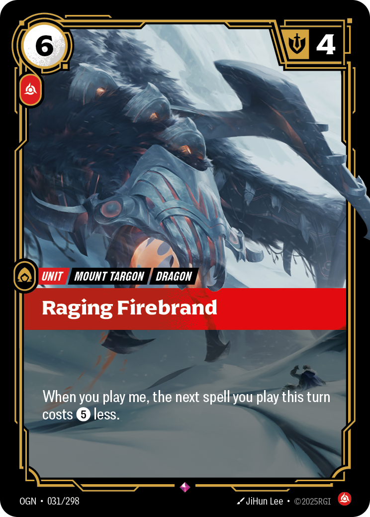 Raging Firebrand - Riftbound TCG Card