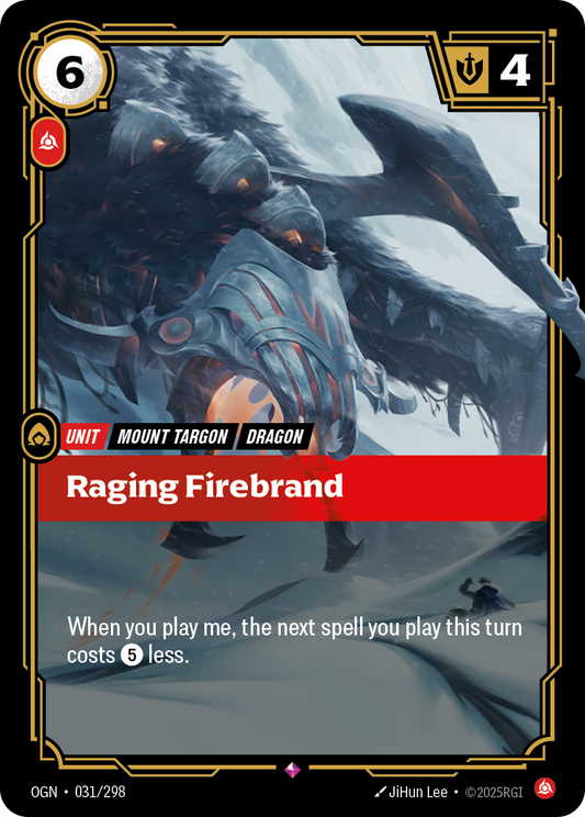 Raging Firebrand - Riftbound TCG Card