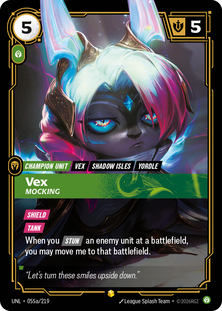 Vex - Mocking (Alternate Art) - Riftbound TCG Card