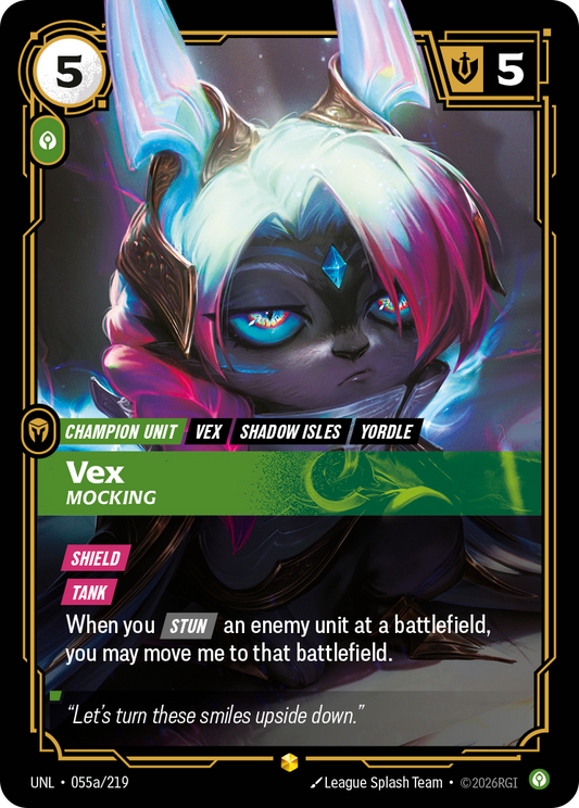 Vex - Mocking (Alternate Art) - Riftbound TCG Card