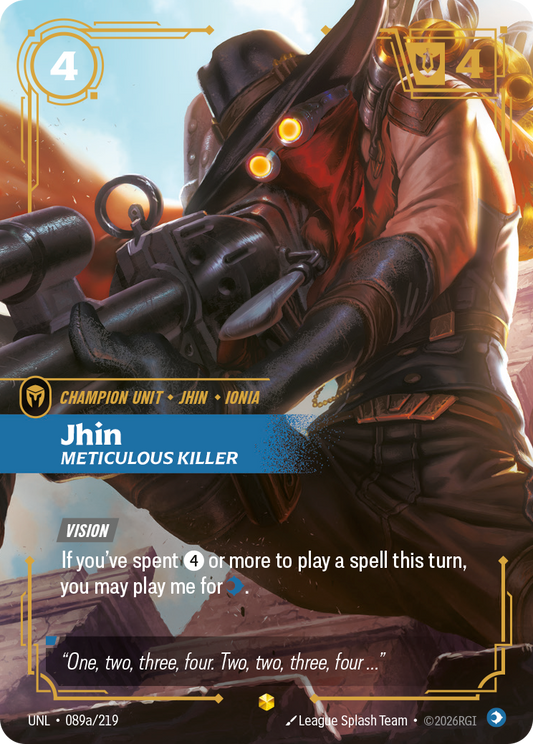 Jhin - Meticulous Killer (Alternate Art) - Riftbound TCG Card
