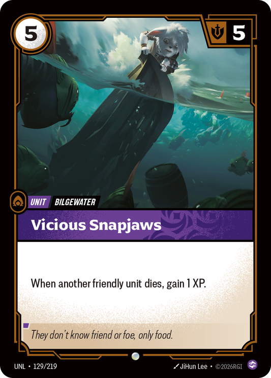 Vicious Snapjaws - Riftbound TCG Card