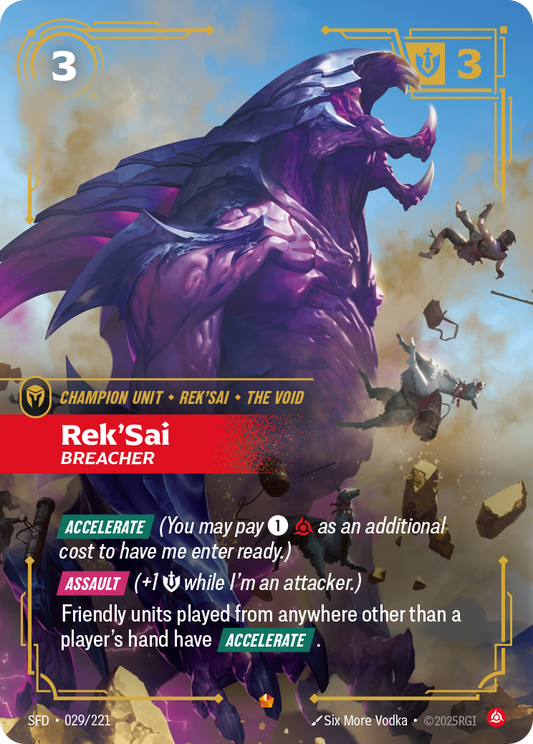Rek'Sai - Breacher - Riftbound TCG Card