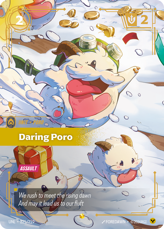Daring Poro (Overnumbered) - Riftbound TCG Card